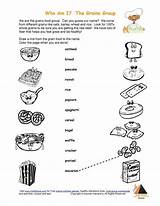 Food Grain Healthy Grains Group Printable Coloring Pages Unhealthy Worksheets sketch template