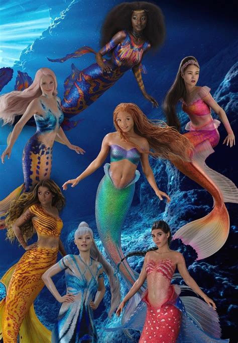 mermaid merchandise reveals    ariels sisters