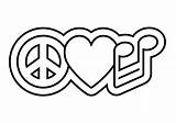 Peace Coloring Pages Sign Printable Signs Heart Music Hearts Print Symbols Color Symbol Getcolorings Hippie Sheets Getdrawings Choose Board Popular sketch template