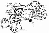 Campesino Campesinos Agricultor Perros sketch template