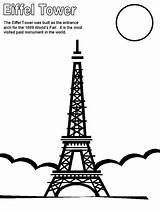 Eiffel Tower Coloring France Pages Paris Printable Around Print Kids Colouring Color Christmas Clipart Book Turnul Party Desenat Coloringpages101 Themed sketch template