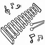 Xylophone Kolorowanki Instrumenty Muzyczne Darmowe Dzieci Thecolor sketch template