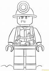 Lego Coloring Pages City Police Printable Miner Figure Para Colorear Mini Fire Color Online Dibujos Mccain Chase Truck Print Colouring sketch template