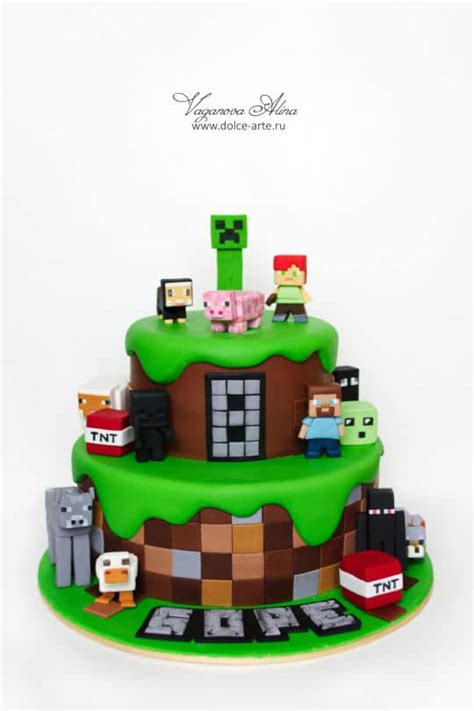 amazing minecraft birthday cakes pretty  party