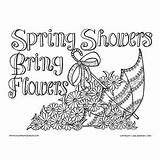 Coloring Pages Spring Showers Adult Flowers Flower Easter Sheets Printable Coloringbliss Bliss Bring Adults Detailed Color Quote Want Book sketch template