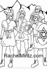 Hanukkah Judah Jewish Maccabee Cruse Menora sketch template