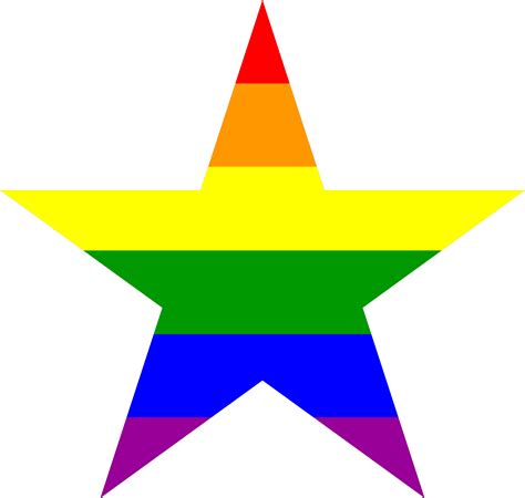 rainbow star clipart
