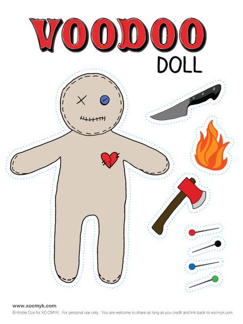 printable voodoo doll paper crafts voodoo dolls voodoo diy doll