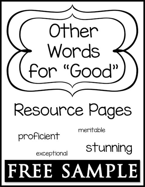 words  good resource pages  sample