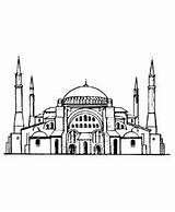Ayasofya Masjid Mewarnai Terbaru Semoga Ideen Demikianlah Diwarnai Menjari Puta Membantu Bersama Putri sketch template