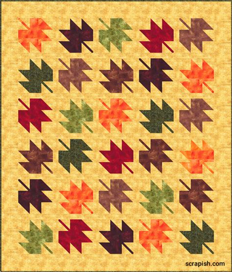 maple leaf quilt block pattern tutorial traditional