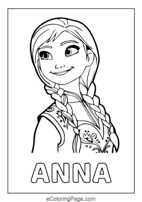 frozen  coloring pages anna img lard