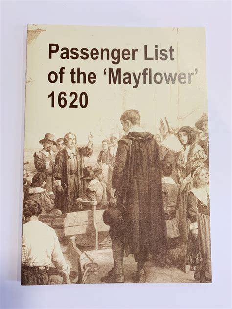 passenger list   mayflower  booklet visitplymouth