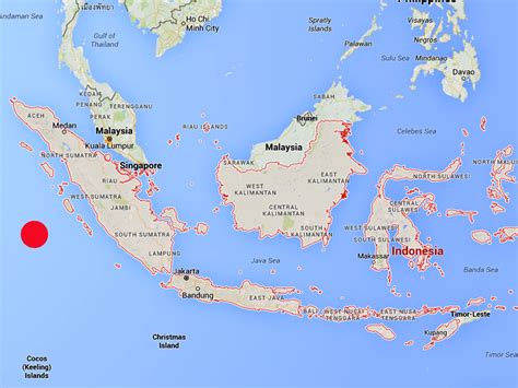 indonesia earthquake where is sumatra and where have tsunami warnings