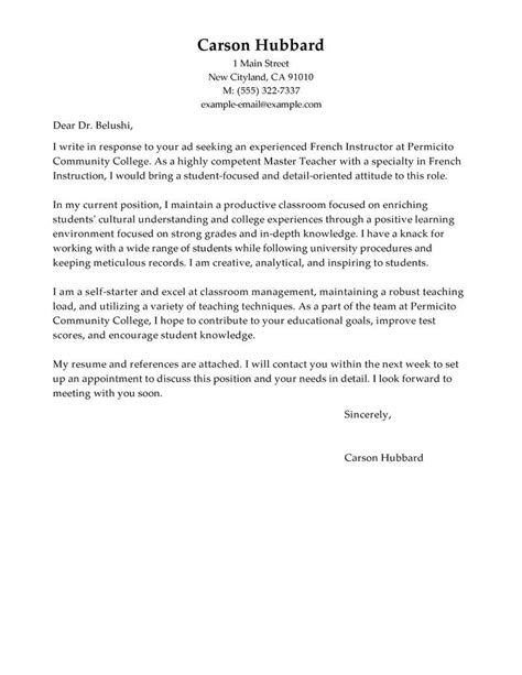 letter  interest teacher letter  teacher teacher cover letter