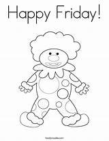 Coloring Friday Happy Clown Noodle Twisty Built California Usa Print Twistynoodle sketch template