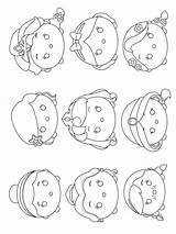 Tsum Coloring Pages Disney Printable Bright Colors Favorite Choose Color Kids sketch template