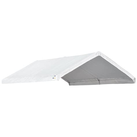 shelterlogic accelaframe canopy    ft replacement cover white canopy frame sold