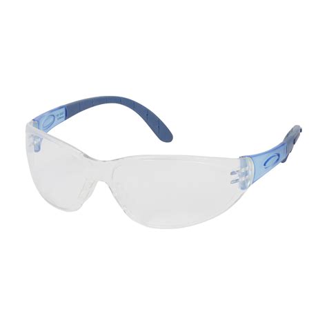arctic elite rimless safety glasses with gray temples and clear anti