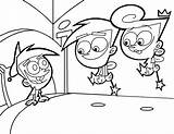 Colorear Magicos Padrinos Fairly Oddparents Mewarnai Cosmo Wanda Timmy Turner Colouring Mágicos Nick Magiques Parrains Hartman Butch sketch template
