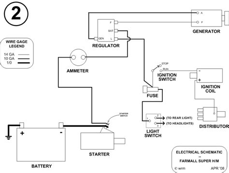 farmall cub wiring diagram  volt wiring diagram