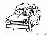 Taxi Driver Coloriage Coloring Cab Drawing Pages Dessin Desenho Kids Gif Printable Dibujo Londonien Do People Cartoon Visit sketch template