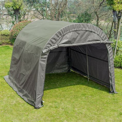 outdoor xx ft carport canopy tent car storage shelter portable garage gray walmartcom