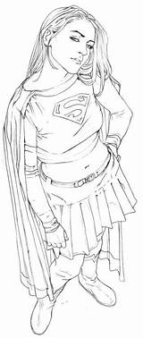 Supergirl Renato Guedes sketch template