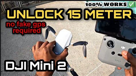 fly dji mini    meter altitude limit solution  works hindi youtube