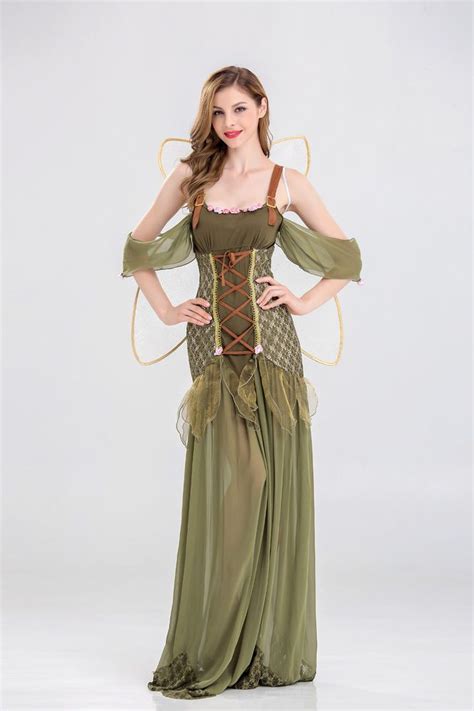 Women S Elf Fairy Dress Up Costume Cosplay Halloween Party Outfit