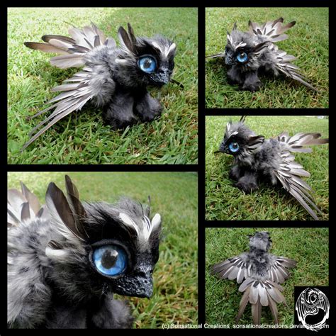 baby griffin handmade poseable art doll sold