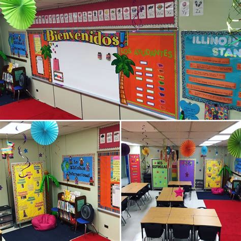 my colorful elementary spanish classroom elementary