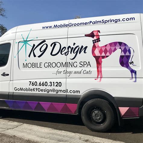 design mobile grooming spa pet groomers  vella  palm