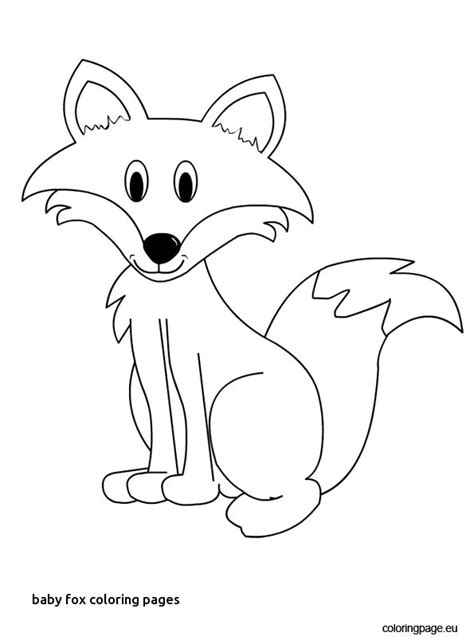 baby fox coloring pages  getcoloringscom  printable colorings pages  print  color
