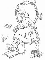 Cinderella Slipper Getdrawings Princess sketch template