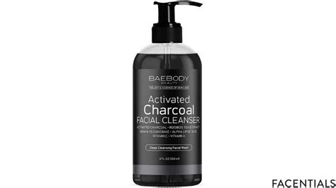 baebody charcoal face wash daily cleanser  deep pore cleansing detoxifying  smooth skin