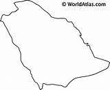 Arabia Permanent Every Asia Coloring Worldatlas sketch template
