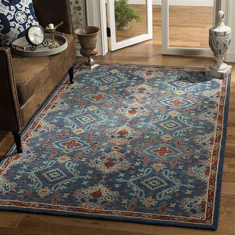safavieh heritage collection blue  multi premium wool area rug    walmartcom