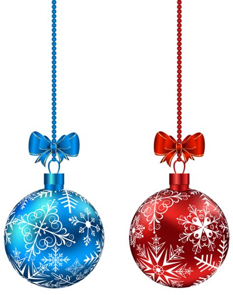 blue and red hanging christmas balls png clip art image gallery yopriceville high quality