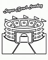 Coloring Stadium Chili Trophy Vicoms Superbowl sketch template