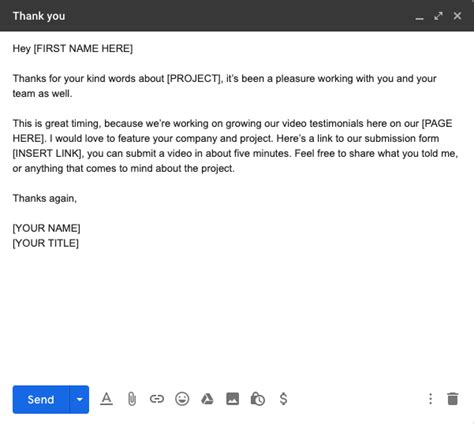 write  request email  manager