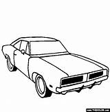Coloring Dodge Cars Challenger 1969 Pages sketch template