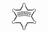 Sheriff Badge Clipart Clip Star Coloring Badges Deputy Cliparts Sheriffs Cowboy Print Sheet Color Library Pages Western Wall Decal Colouring sketch template