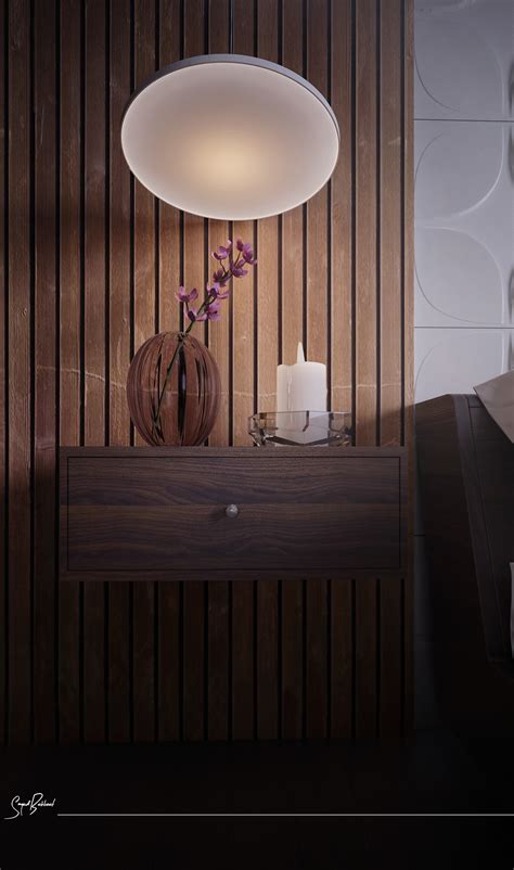 wooden room  behance