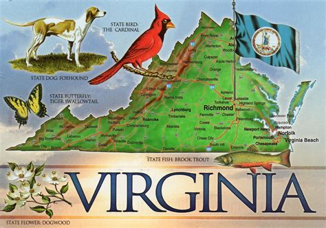 world   mailbox virginia map card