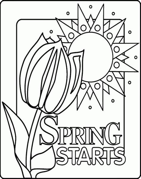 coloring sheets  spring coloring home
