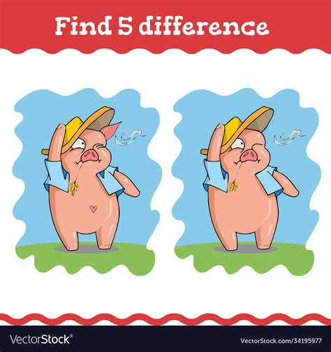 find  difference education games   vector image