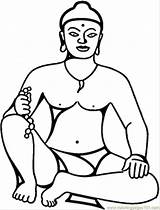 Buddha Buda Hindu Mythology Goddesses Thanksgiving Coloringhome Specials sketch template