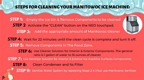 manitowoc ice machine cleaner sanitizer culinary depot