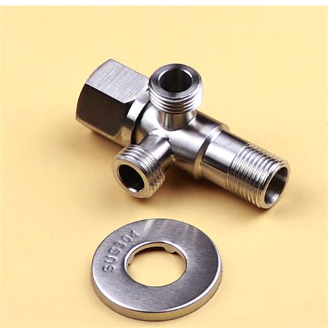 sus  stainless steal   angle valve explosion proof valve double effluent general angle